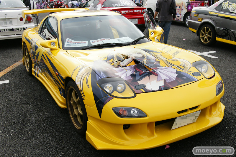 Illustration for article titled A Thousand Cars, Covered In Otaku Stickers